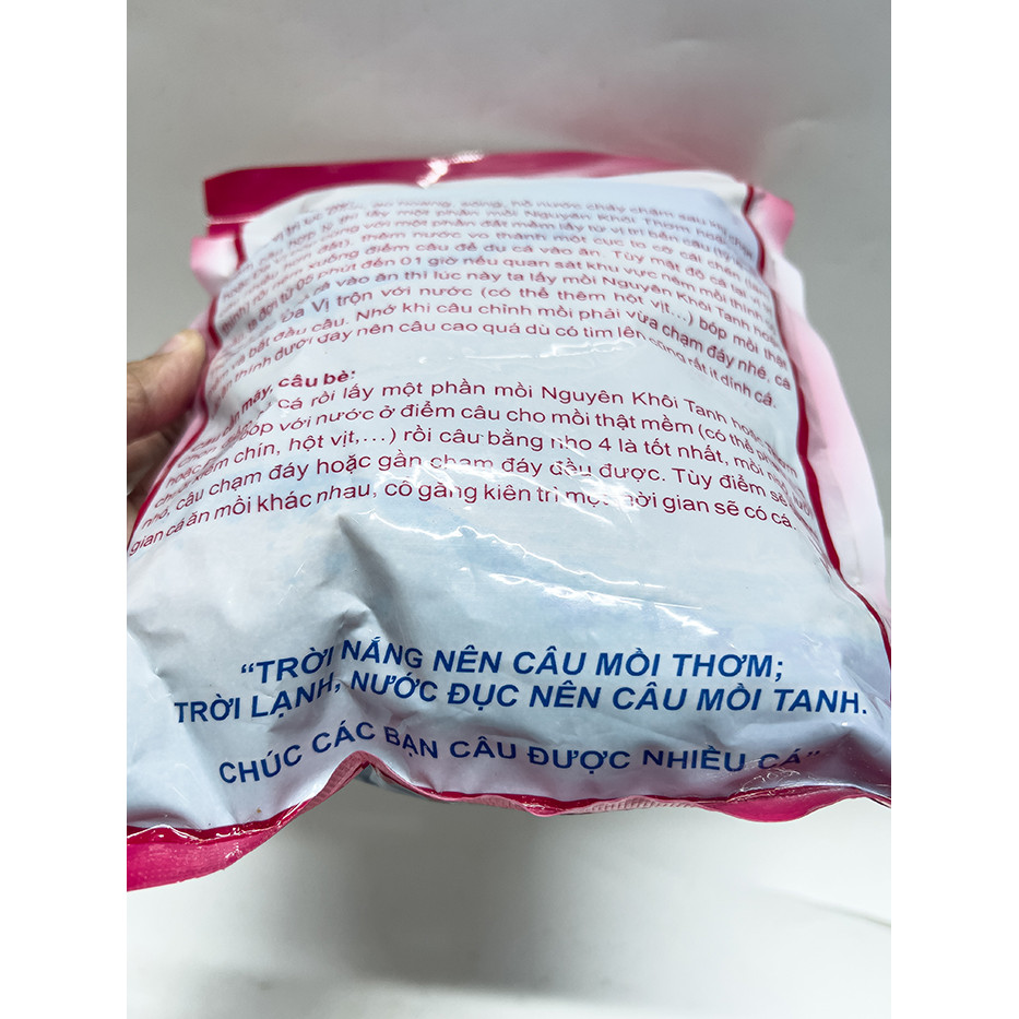 Cám Câu Cá Nguyên Khôi Thơm Siêu Nhạy (Gói 500gram) (Mẫu Mới)