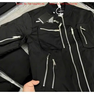 Áo Khoác Gió DSQ 12 Khóa ❤ Áo Bomber Dù 2 Lớp Dày Dặn Dáng Rộng Nam Nữ NA763