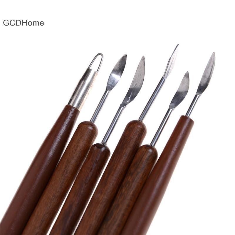 Gcdhome 6 Cái Đất Sét Điêu Khắc Sáp Điêu Khắc DIY Đồ Gốm Dụng Cụ Shapers Polymer Mẫu Quà Tặng HOT
