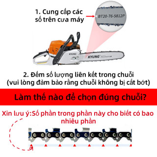 Lưỡi Xích Máy Cưa Cầm Tay 4/6/10/12 Inch, Bộ Lưỡi Cưa Xích Thay Thế