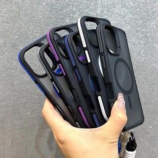 Sang Trọng Với Dây Buộc Mờ Ốp lưng iPhone 11 12 13 14 15 16 Pro Max Plus Ốp Lưng Từ Tính Ốp Lưng