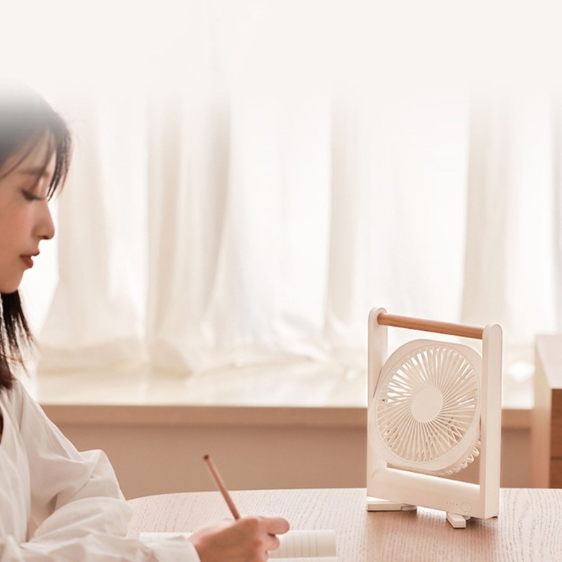 Quạt làm mát không khí có thể sạc lại NAMA Kết cấu ABS hoạt động yên tĩnh cho văn phòng hoặc du lịch