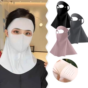Mặt nạ chống nắng Ice Silk Khăn quàng cổ chống tia cực tím Bảo vệ cổ Mặt nạ che nắng chống bụi