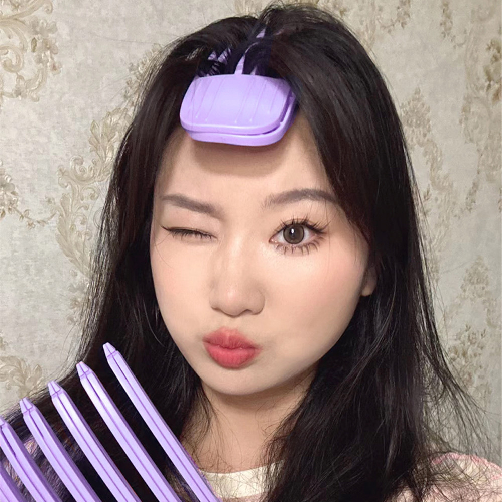 [Đến 3-5 ngày] Dụng cụ điêu khắc gió cỡ kép (6 & 3 răng), Lược đánh hơi Salon tại nhà | Tạo Rễ Lông Tơ & Uốn Tự Nhiên Với Máy Sấy Thổi, Máy Tạo Kiểu Tóc Bằng Nhựa Bền Đẹp