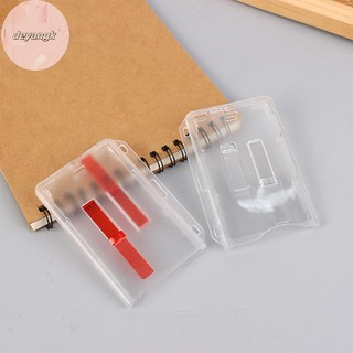 Deyangk Trong Suốt Tay Thẻ Trượt Kép Văn Phòng Trường Học ID Thẻ Tín Dụng Bao Huy Hiệu Giá Đỡ Vượt Qua Gần Chìa Khóa Tay Áo VN