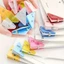 GETVOW 20 chiếc Kẹp tam giác, Kẹp hóa đơn trong suốt đa năng, Kẹp chất kết dính sáng tạo bằng nhựa đa chức năng 2025