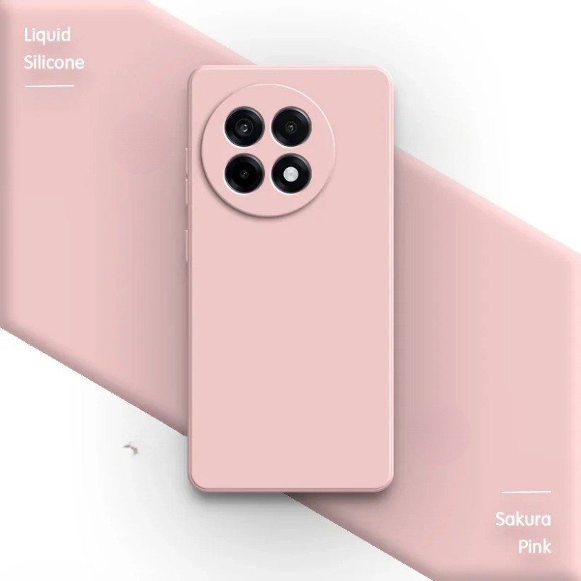 Ốp Điện Thoại Silicon Lỏng Cho OnePlus Ace5 Ace 5 Pro 5Pro 5G Phụ Kiện Chính Hãng Mềm Thời Trang Cổ Điển Cạnh Thẳng Ốp Lưng