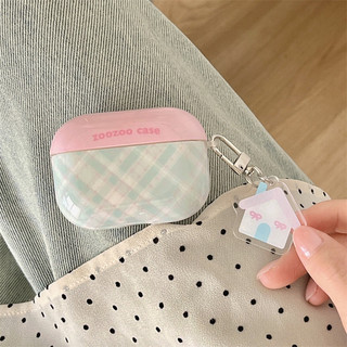 Chấm bi lưới màu xanh lá cây màu hồng cho AirPods 1 / 2 3 Pro Pro Pro2 pro3 Airpod4 Bộ tai nghe Vỏ bảo vệ Bluetooth không dây AirPods Pro i3 i4 pro3 Vỏ bảo vệ tai nghe