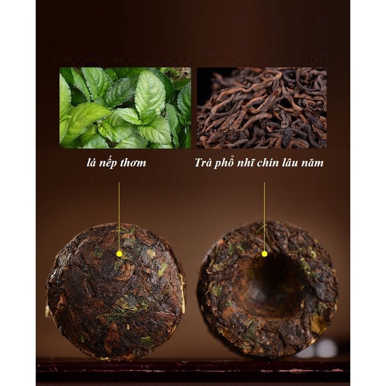 Trà Phổ Nhĩ Chín Vân Nam Hương Nếp Thơm (Túi 500 Gram)