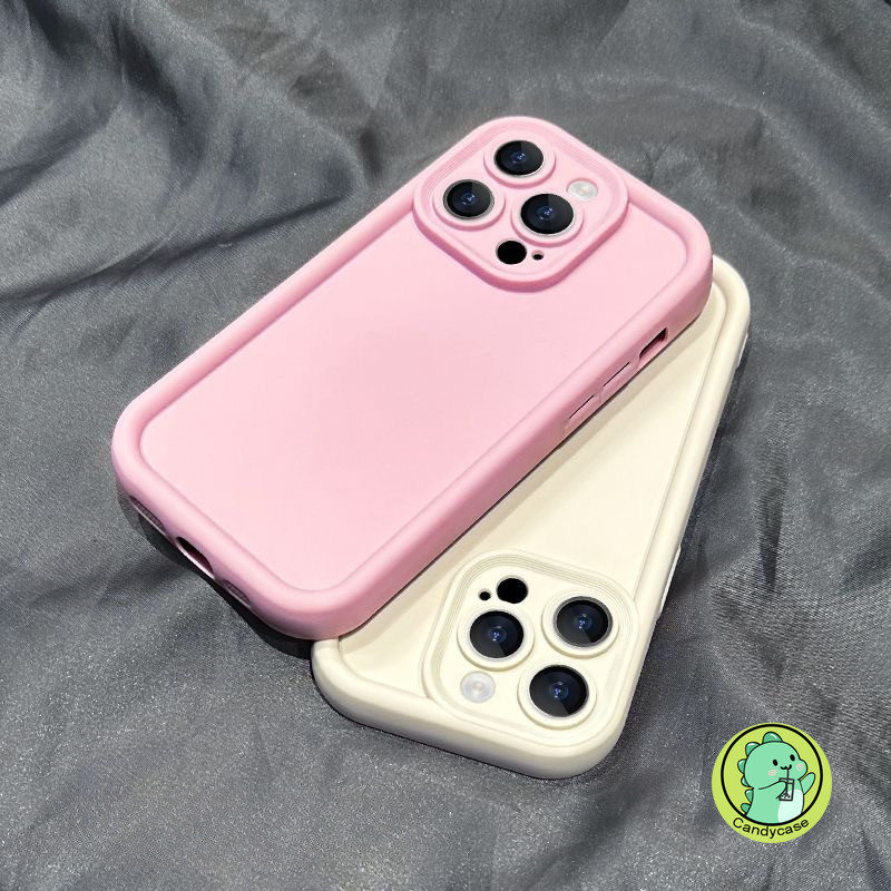 Ốp Lưng Cho Redmi Note 13 Pro Plus 5G Note 12 11 Pro 4G 5G Note 11S 10 10T 5G 9T Note 12 Turbo Cover Dễ Thương Đơn Giản Màu Kẹo Chắc Chắn Chống Sốc Mềm Khung TPU Vỏ Điện Thoại