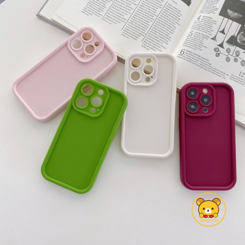 Ốp Màu Macaron Cho Samsung Galaxy S24 Ultra Plus S23 S22 S21 Ultra Plus S23 + S22 + S21 + S21 S20 FE Ốp Điện Thoại Dopamine Màu Trơn Chống Rơi Vỏ Bảo Vệ TPU Mềm
