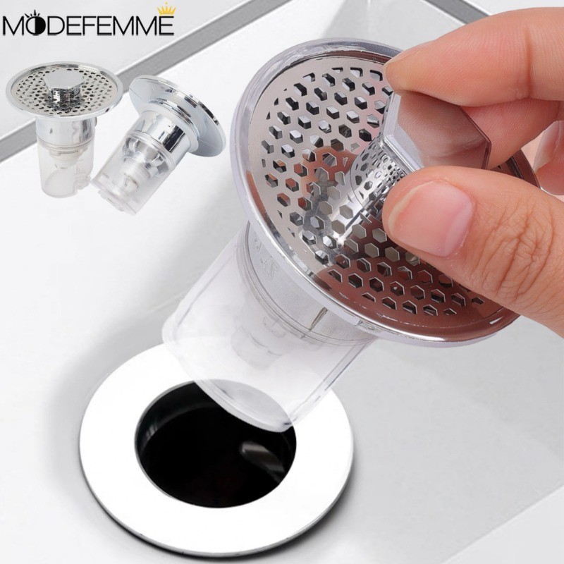 [Đặc sắc] Lõi nảy chậu rửa - Bẫy lông thú - Dụng cụ thoát nước sàn phòng tắm - Dụng cụ lọc thoát nước nhà bếp - Bộ lọc thoát nước bồn rửa - Chống mùi hôi, chống côn trùng, chống tắc nghẽn