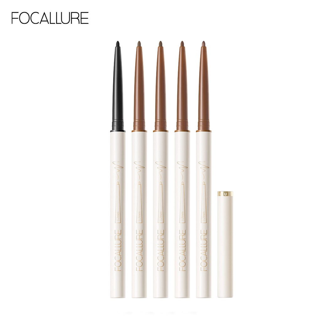 Ảnh Bút chì Gel kẻ mắt Focallure 1.7mm Chống thấm nước siêu mỏng #ConfidenceHalo Mềm mại lâu trôi Sắc tố cao Matte & Shimmer Makeup Beauty 1