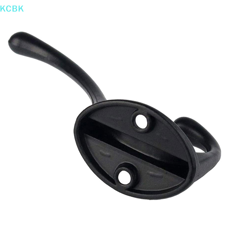 [Kc] Móc treo quần áo treo tường Móc mũ treo đôi có 2 ốc vít [BK]