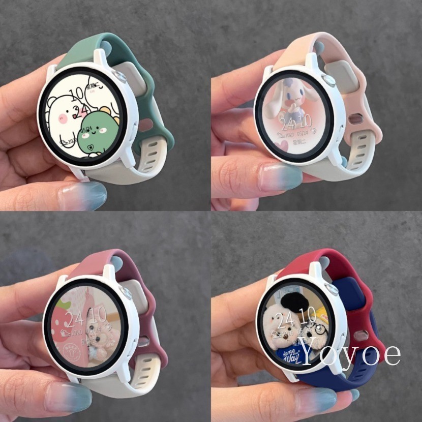 Dây Đeo Cho Samsung Galaxy Watch 7 6 5 4 44mm 40mm 5 Pro 45mm Dây Đeo Tay 20mm 22mm Vòng Tay Silicon Galaxy Watch 6 Cổ Điển 43mm 47mm Ban Nhạc
