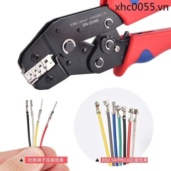 Sn-2549 Dupont Terminal Crimping Kìm PH2.0 / XH2.54 / VH3.96 / JST Chèn lò xo Chèn lưỡi uốn Kìm