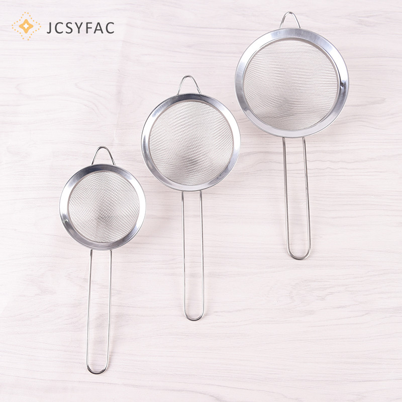 Jcsyfac Nhà Bếp Dây Thép Không Gỉ Lưới Mịn Lọc Dầu Bột Rây Lọc Sifter Sàng
Nhà bếp Dây thép không gỉ Lưới mịn Lọc dầu Bột lọc Sifter Sàng
Bếp St