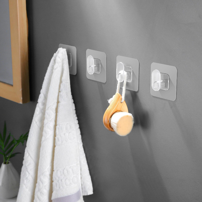 Giá đựng đồ đa chức năng - Móc tự dính - Chống thấm nước, Chịu tải mạnh, Không đục lỗ - Dành cho túi xách, áo khoác, khăn - Móc treo dính không dấu vết - Dụng cụ sắp xếp phòng tắm nhà bếp