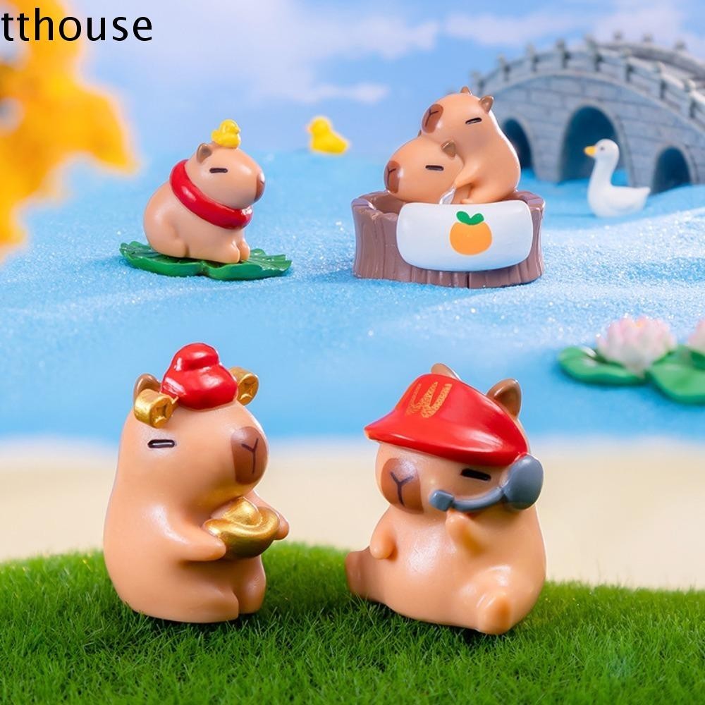 Tthouse Mini Capybara Trang Trí, Micro Phong Cảnh Mô Phỏng Capybara ...