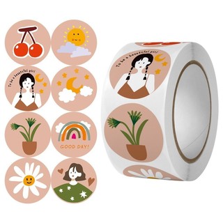 Cuộn 500 Sticker - Hoạt Hình Ngộ Nghĩnh, Quà Tặng, Chúc Mừng Sinh Nhật, Anime [11-20]