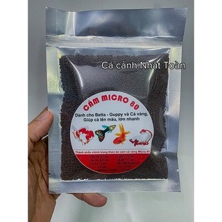 Micro 80 (cám hạt nổi) thức ăn cho cá betta, guppy, cá vàng