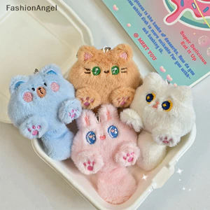 FashionAngel Hoạt Hình Dễ Thương Sang Trọng Búp Bê Móc Khóa Lông Tơ Mềm Nhồi Bông Ba Lô Túi Mặt Dây Chuyền Móc Khóa Quà Tặng Cho Trẻ Em Bạn Gái TH