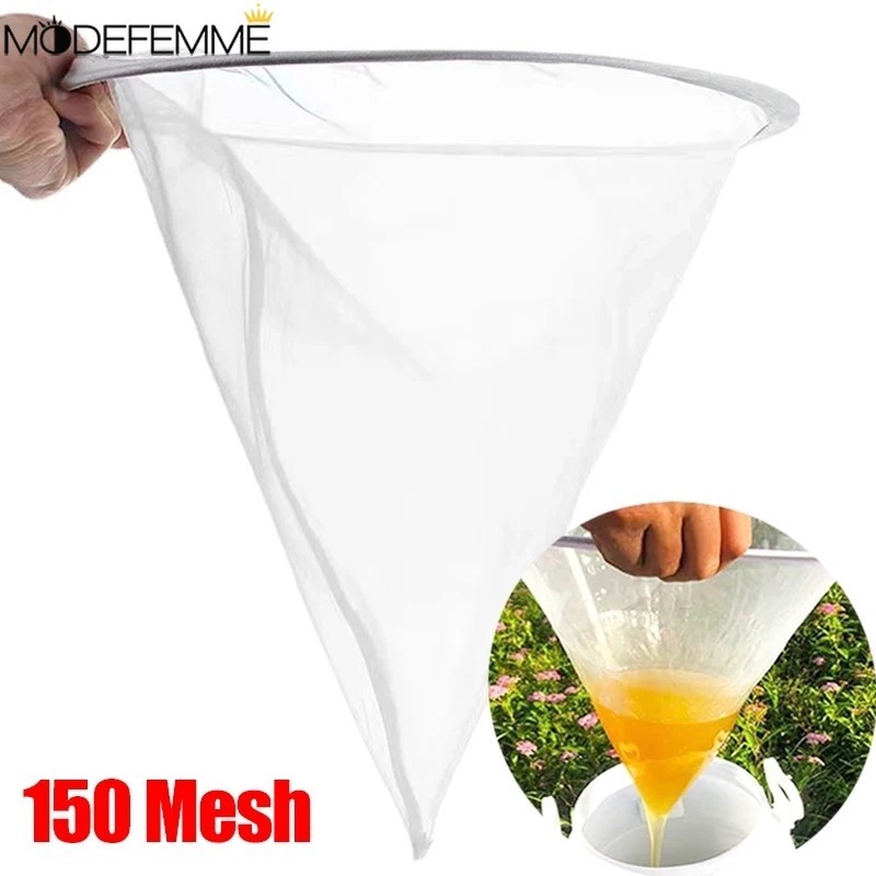 Túi lọc thực phẩm Nylon - Thiết bị nuôi ong Dụng cụ nuôi ong - Lưới lọc mật ong - Bộ lọc sữa đậu nành hình phễu 150 lưới - Máy lọc lớp lưới sợi - Tiện ích nhà bếp