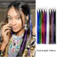 200 sợi Horaphic Sparkle Hair Tinsel Extensions Dazzles 90cm Women Hippie {VN}