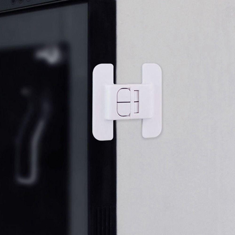 Khóa tủ lạnh MONOSTYLE, Khóa an toàn trẻ em ABS chống mở, An toàn nhà ở màu trắng