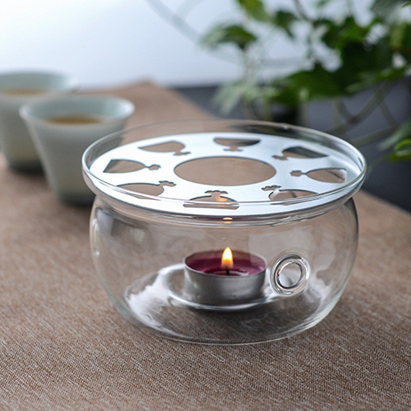 Chân Đế Đốt Nến Dùng Cho Ấm Pha Trà Thủy Tinh Chịu Nhiệt (Đường kính 12.5 cm)