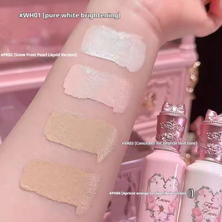 Kem che khuyết điểm làm sáng da Flower Knows Midsummer Nights ❆ ❈ ❈ ❈ ❈ ❈ ❈ ❈ Covers Acne Marks Ngăn ngừa vết thâm Kem dưỡng ẩm kết cấu khóa màu Kem che khuyết điểm