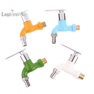 [Lostcorner] Vòi 4 Màu 1 / 2 "Nam Treo Tường Vòi Máy Giặt Vòi Nước Nhựa Đầu Nối Nhanh Vòi Ban Công Sân Vườn [Mới]