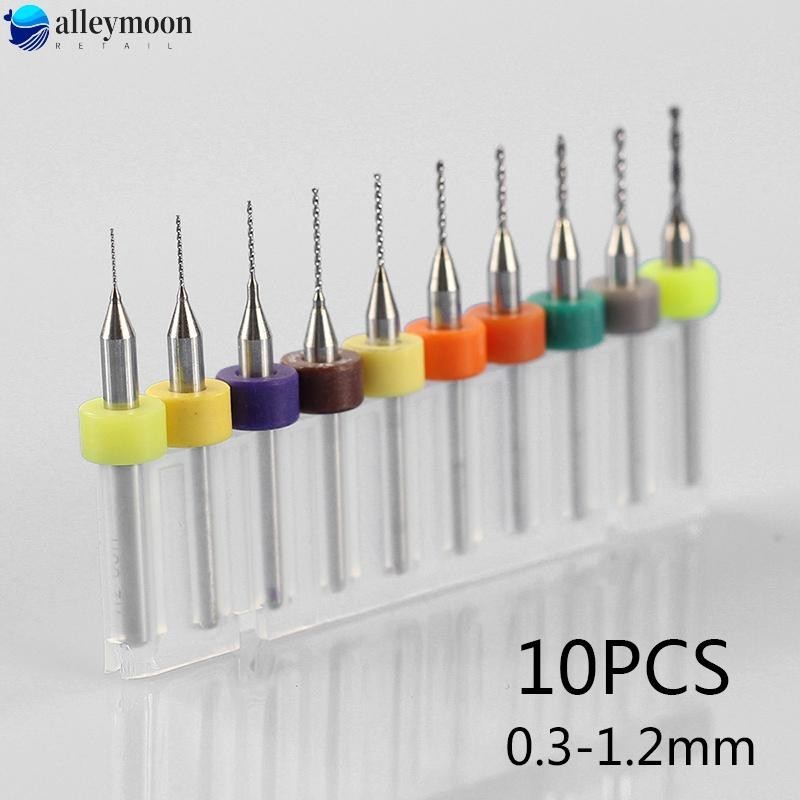 Bộ 10 Mũi Khoan Thép Vonfram 0.3-1.2mm bits