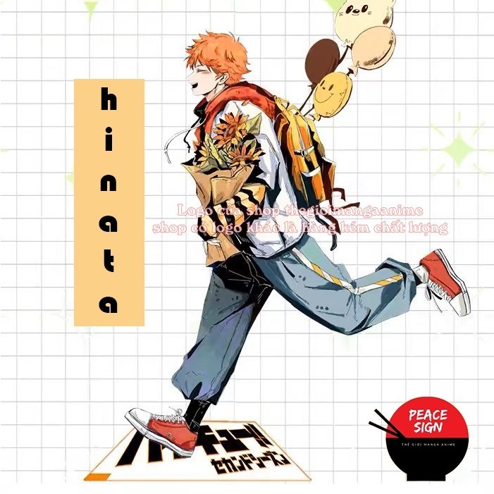 Mô hình HAIKYUU!! ver ĐI standee Vua bóng chuyền tượng acrylic anime mica chibi trang trí trưng bày