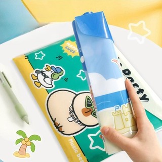 MEOWU Bìa sơmi , Bìa đựng hồ sơ có nút bấm khổ A4 chống nước hình Cappybara đáng yêu