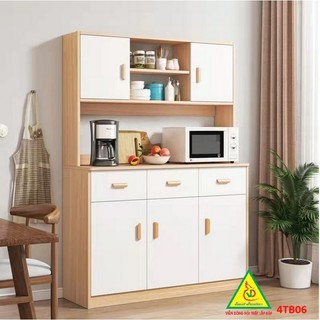 Tủ bếp gia đình gỗ MDF phong cách hiện đại 4TB06 - VĐ Smart Furrniture NỘI THẤT LẮP RÁP VIENDONGADV