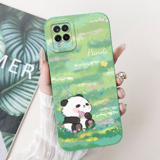 Dành Cho Samsung Galaxy A12 SM-A125F Vỏ Hoạt Hình Dễ Thương Silicon Lỏng Bảo Vệ Camera Vỏ Điện Thoại Cho Samsung M12 F12 A 12 Ốp Lưng