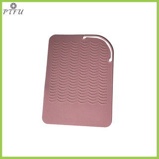 Ptfu Mới 1 al Silicon Chịu Nhiệt Miếng Lót Cách Nhiệt Thảm Cho Tóc Máy Duỗi Nhiệt Uốn Gậy Uốn Sắt Phẳng Mới