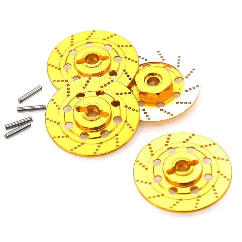 4 Miếng Kim Loại Đĩa Phanh Bánh Xe Hộp 12 Mm Lục Giác Đai Ốc Cho Tỉ Lệ 1 / 10 Xe RC Nâng Cấp Phần Phụ Kiện HSP Sakura 94123