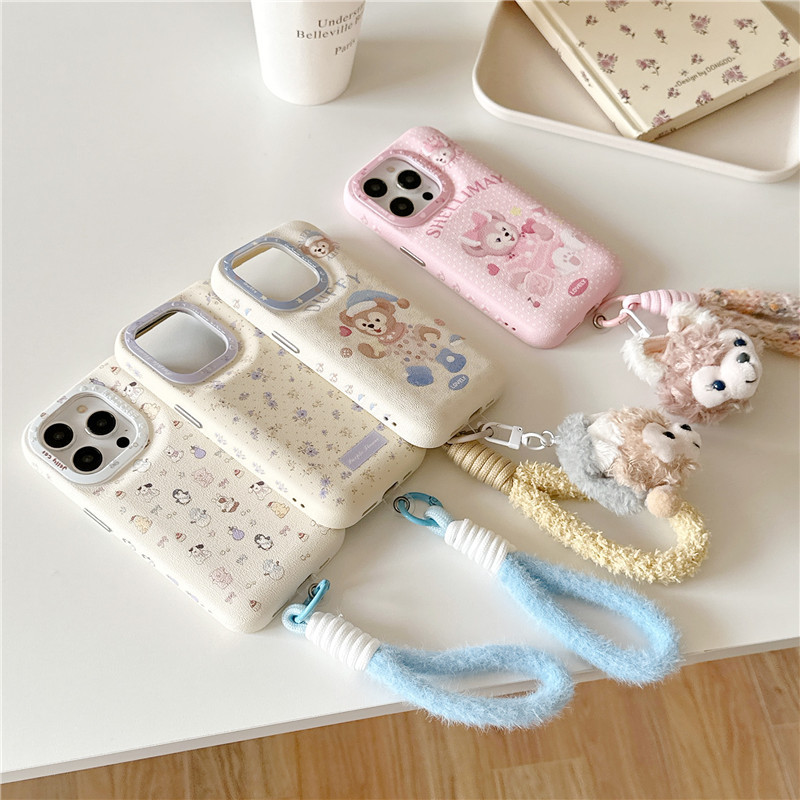 Ốp điện thoại tăng cường chất liệu PU họa tiết Duffy cho iphone 17 pro max