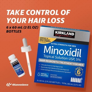 [ TN ] Dung Dịch Mọc Râu Và Tóc Hiệu Quả Của Mỹ Minoxidil 5% Kirk-land 6x60ml