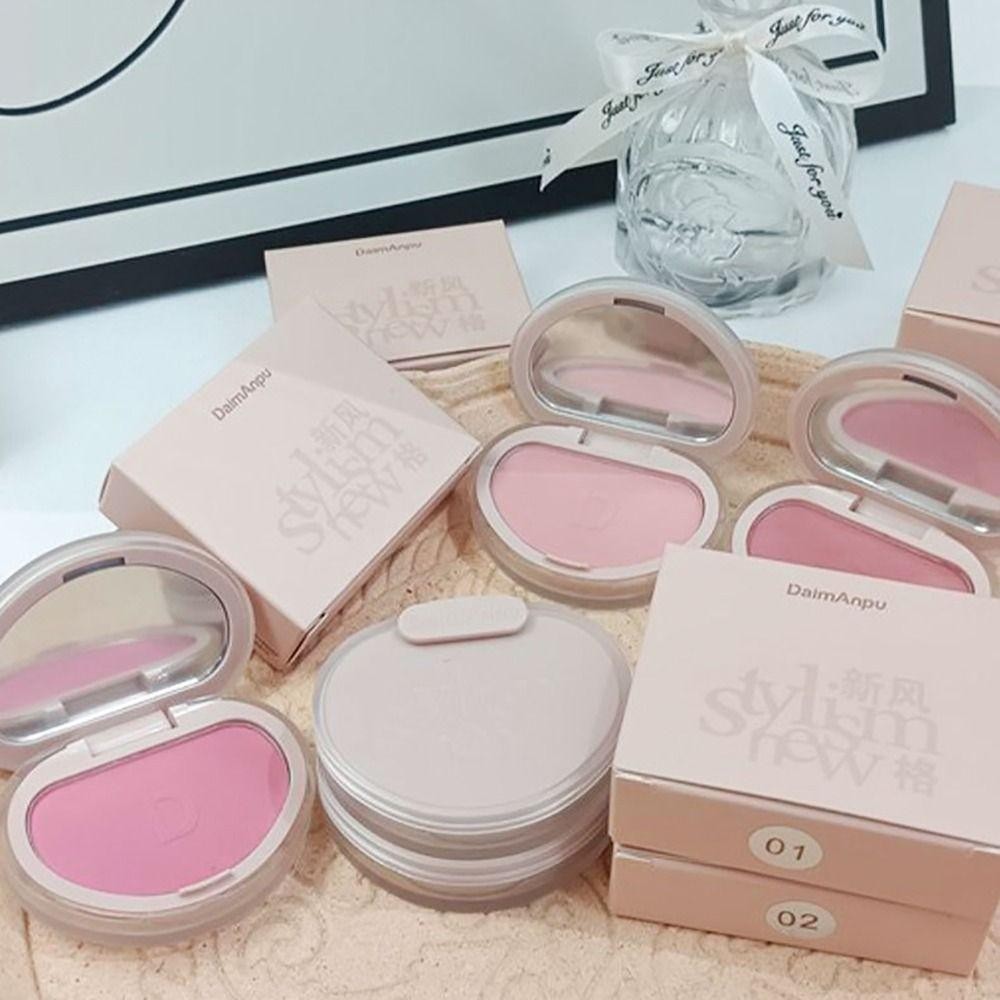 Phấn má hồng EBINLANDS, Phấn má hồng nổi bật tự nhiên kết cấu công suất mịn, Phụ kiện màu hồng Trang điểm mỹ phẩm đơn sắc