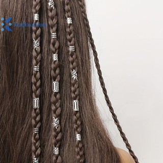 Kudosation Dreadlock Tóc Nhẫn Có Thể Điều Chỉnh Còng Kẹp Tóc Bím Bẩn Bím Tóc Hạt Kẹp Tóc Phụ Kiện Tóc Mũ Dành Cho Nữ Bé Gái