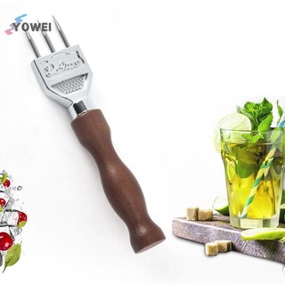Yowei Ice Pick Máy băm đá chắc chắn có tay cầm bằng gỗ nguyên khối bằng thép không gỉ Ba cánh VN