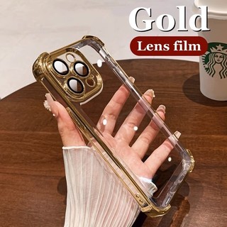 Túi Khí Không Gian Ốp Lưng Điện Thoại iPhone 11 Pro 12 13 14 15 Pro MAX 14 Plus XS MAX XR Vỏ TPU Mềm Trong Suốt Chống Sốc Có Bảo Vệ Camera