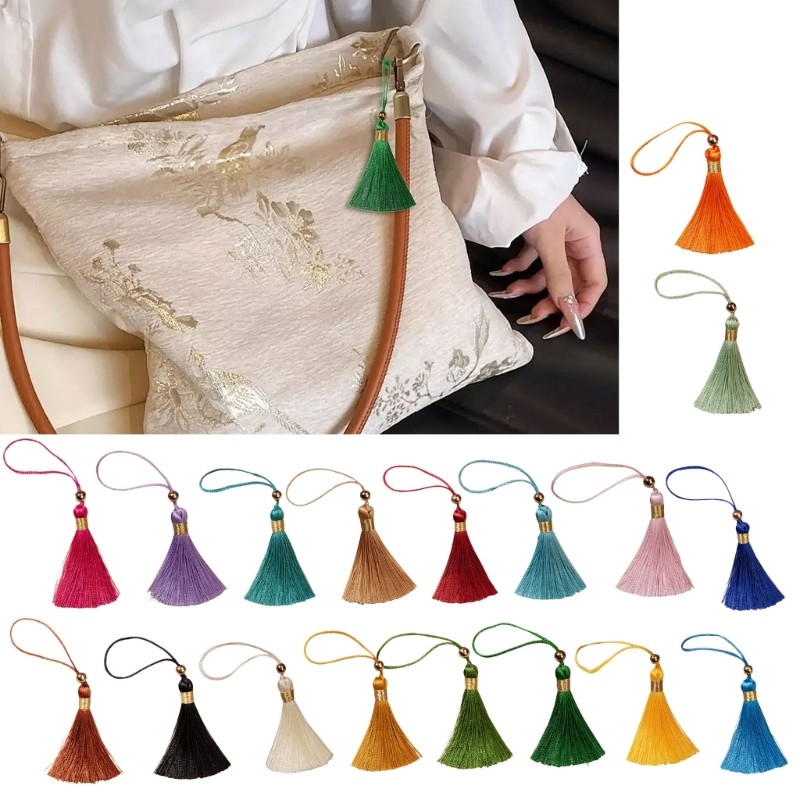 KIKIN Thiết Thực Tua Rua Polyester Trang Trí Cho Phụ Kiện Thời Trang Độc Đáo
