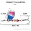 METUBE 10 / 30 Chiếc Mồi Nhân Tạo Spinner, Kim Loại Nước Ngọt Thiết Bị Nước Mặn Quay Mồi, 6 cm Phụ Kiện Câu Cá Wobblers Câu Cá Cho Cá Chép Câu Cá