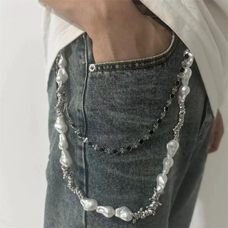 CLI Hạt Thắt lưng Trang sức Kết cấu hợp kim Dây chuyền quần cho ngoại hình thời trang