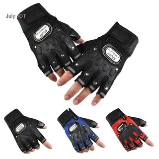 Julyhot Găng Tay Đi Xe Đạp Nửa Ngón Thể Thao Ngoài Trời Săn Bắn Xe Máy Găng Tay Xe Đạp 60-100 Char. Giao dịch lớn