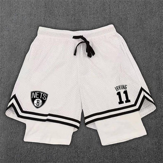 American Quick-Drying Sports Shorts Curry Owen Shorts Fake Two-Piece Double Layer Leisure Training Basketball Running Fitness Pants 34tX